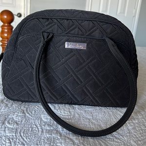 Very Bradley satchel.  Black.  Excellent condition!